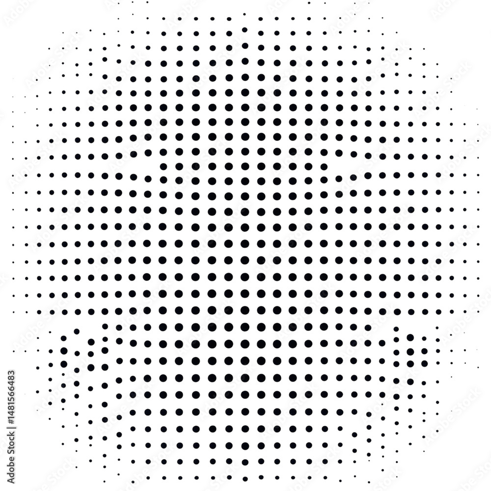 Poster abstract dark halftone pattern subtle textured background black and dark on transparent background