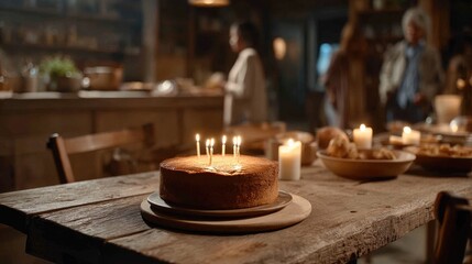 Rustic celebration cake