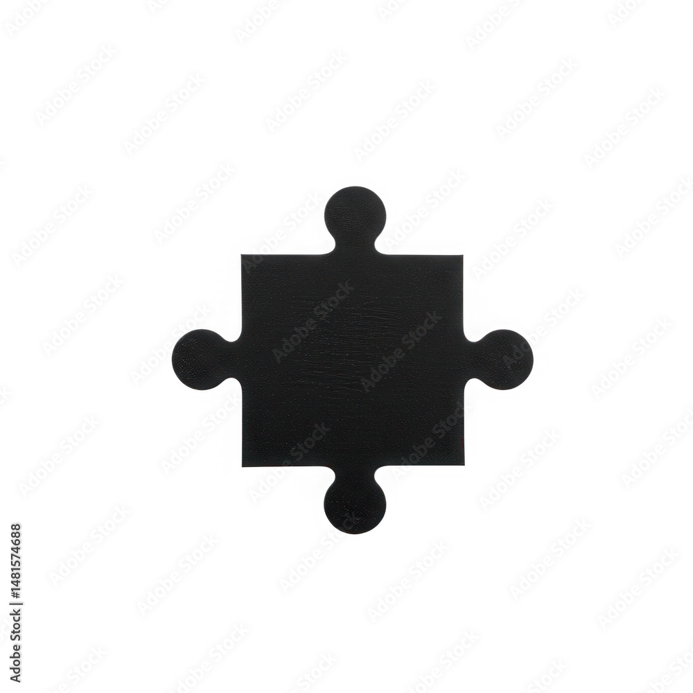 Poster puzzle piece design element graphic asset isolated on transparent background