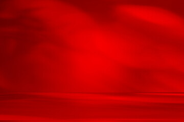Wall interior background, studio and backdrops show products.with shadow from window color Red background for text insertion and presentation product	
