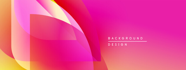 Abstract vibrant pink, orange gradients overlap. Modern design suggests energy, dynamism, visual appeal. Background text reads background design.
