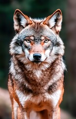 Fototapeta premium gray wolf canis lupus