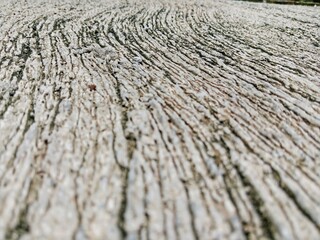 floor motifs made from a mixture of cement and sand