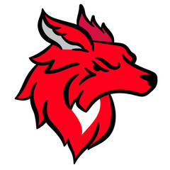 wolf football logo