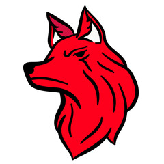 wolf football logo