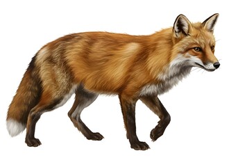 Fototapeta premium Red fox walking