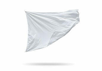 White Fabric Backdrop with Flowing Design
