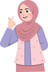 Woman Expressing Affection with Finger Heart