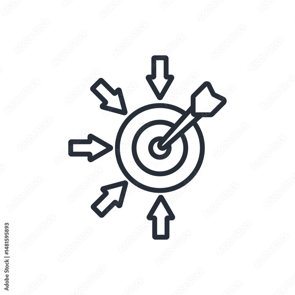 Poster specific icon. vector.editable stroke.linear style sign for use web design,logo.symbol illustration.