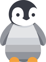 Vector Pattern of Baby Penguin Characters – Seamless Design for Fabric and Wallpaper