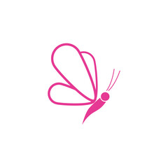 Stylized Butterfly logo and symbol