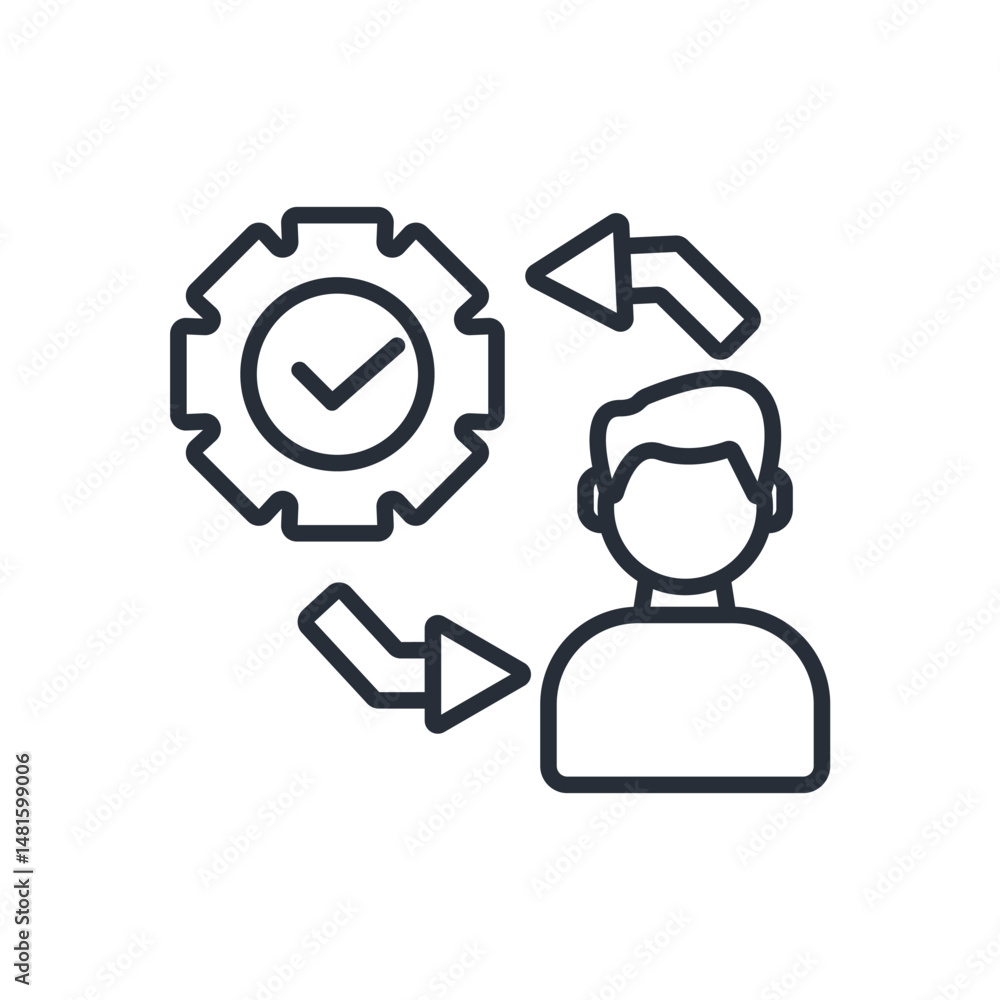 Poster capability icon. vector.editable stroke.linear style sign for use web design,logo.symbol illustratio
