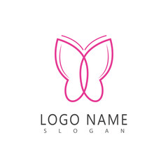 Stylized Butterfly logo and symbol