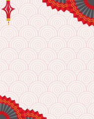 Traditional Chinese Pattern Background for Imlek