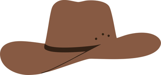 Cowboy Hat with Feather Vector – Unique Western Accessory Illustration
