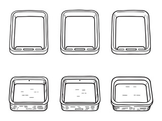 Nursery Tray Outline Illustration