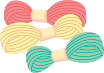 Embroidery and Knitting Kit &ndash; Flat Design DIY Concept