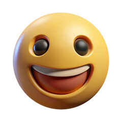 Fototapeta premium 3D illustration smile icon