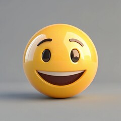 Fototapeta premium 3D illustration smile icon