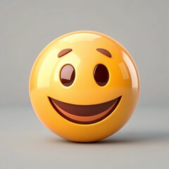 Fototapeta premium 3D illustration smile icon
