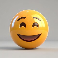 Fototapeta premium 3D illustration smile icon