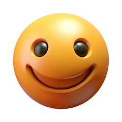 Fototapeta premium 3D illustration smile icon