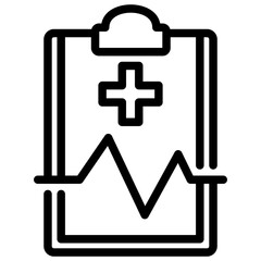 Obraz premium Cardiogram Icon