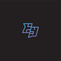 dinamyc line gaming concept EY amazing esport style monogram logo design letter