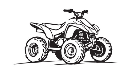 Obraz premium ATV line art 