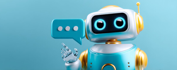 Smart chatbot robot enhancing customer support solutions online