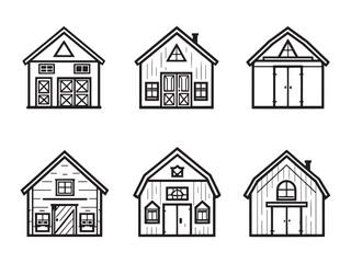 Poultry house minimalist farming shelter art