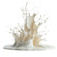 creamy fluid eruption dynamic splash  