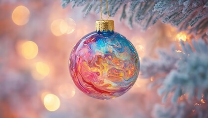 Vibrant Christmas ornament