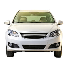 car isolated on transparent white background, clipping path