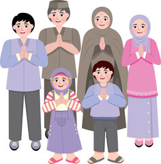 Eid Mubarak Family Gathering – Happy Muslim Celebration Scene