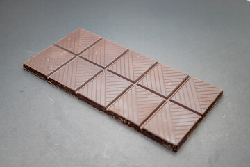 Chocolate bar with black background