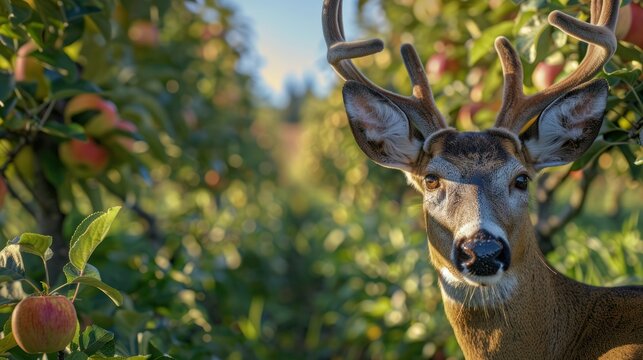 Deer in Orchard (2)