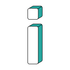 Letter I logo icon design template
