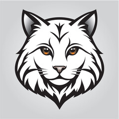 Vector Logo of a Fierce White...