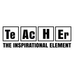 Teacher the inspirational element SVG Art & Illustration