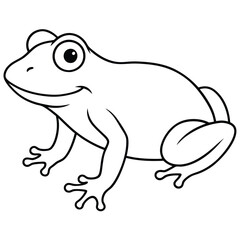 Fototapeta premium Green Tree Frog illustration white background