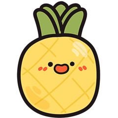 Cute fruits and vegetables Clipart 