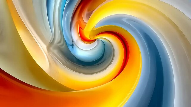 Abstract Colorful Swirl with Soft Gradients
