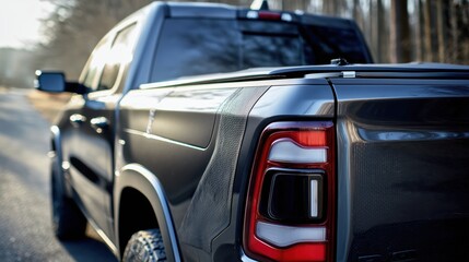 Up Close of a Truck with Tailgate and Edge in Natural Light