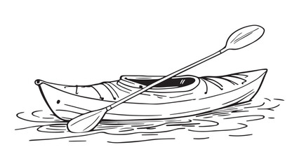 Kayak line art