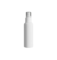 White Spray Bottle Mockup – Realistic 3D Render for Product Branding and Packaging Design Isolated