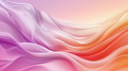 Smooth flowing abstract fabric in vibrant colors.
