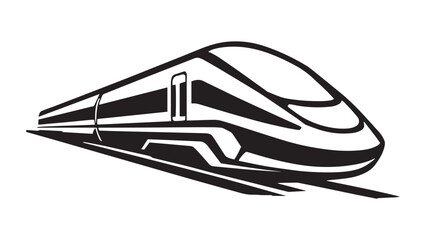 High-Speed Train line art