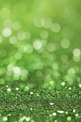 Obraz premium Abstract green bokeh background