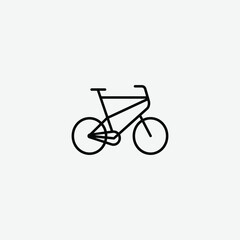 Fototapeta premium Bicycle Vector Silhouette - High-Quality Bike Graphics for Your Designs